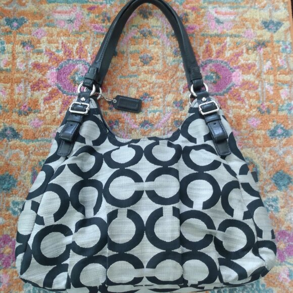 Coach Madison Maggie OpArt Shoulder Bag - Picture 2 of 9
